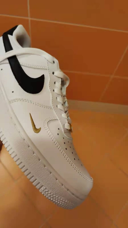 Coolkicks |G5 Air Force 1 Low '07 Essential White Black Gold Mini Swoosh,CZ0270-102   review 