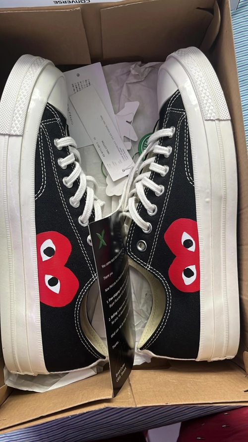 Cool Kicks | BoostMasterLin CDG Play x Converse Chuck Taylor All Star 70 OX,150206C review 