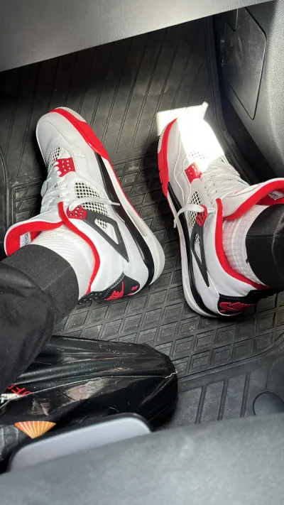 PKGoden Air Jordan 4 Retro Fire Red,DC7770-160 review coolkicksmall  00