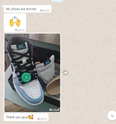 PKGoden Air Jordan 1 Retro High White University Blue Black,555088-134 review coolkicksmall  01