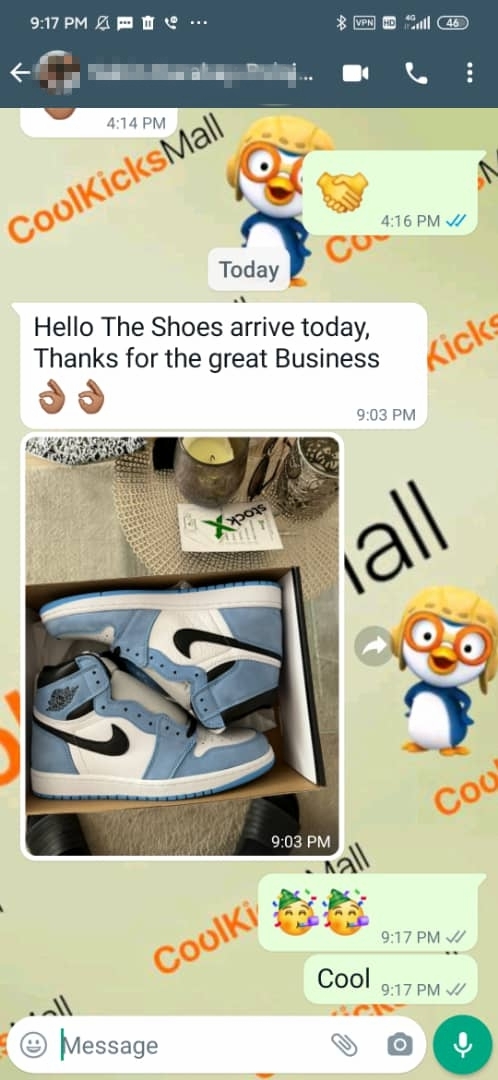 PKGoden Air Jordan 1 Retro High White University Blue Black,555088-134 review 0