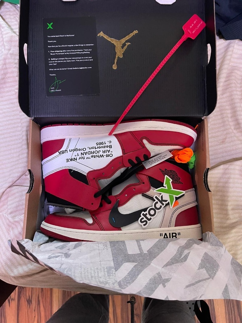 Cool Kicks | PKGoden Air Jordan 1 Retro High Off-White Chicago,AA3834-101 review 0