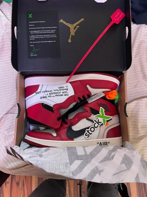 Replica Air Jordan 1 Retro High Off-White Chicago,AA3834-101 review 