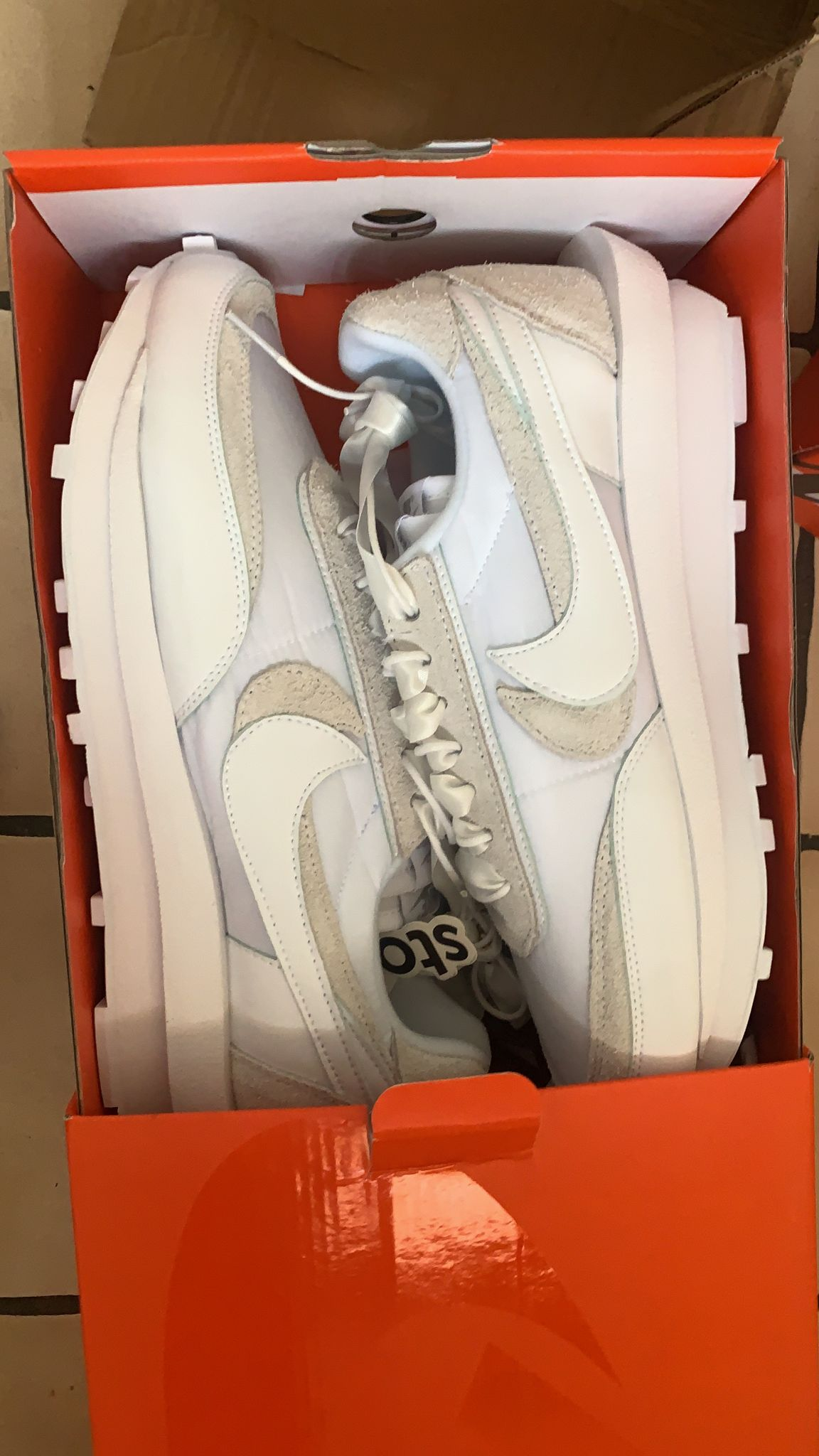 Cool Kicks shoes | GET LD Waffle Sacai White Nylon,BV0073-101 review 1