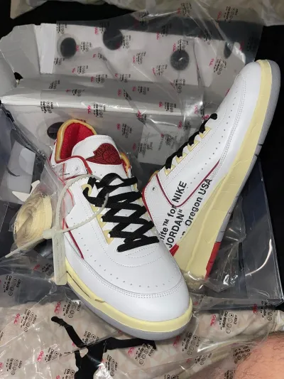 Coolkicksmall | PKGoden Jordan 2 Retro Low SP Off-White White Red,DJ4375-106 review Angelo 