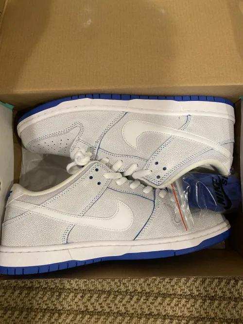 Coolkicks PKGoden SB Dunk Low Premium White Game Royal,CJ6884-100 review 