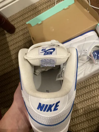 Coolkicks PKGoden SB Dunk Low Premium White Game Royal,CJ6884-100 review Chris 01