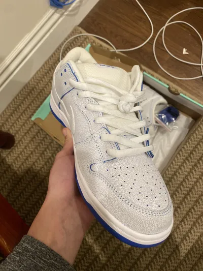 Coolkicks PKGoden SB Dunk Low Premium White Game Royal,CJ6884-100 review Chris 04