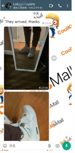 Coolkicks GET Air Jordan 4 Retro Pure Money (2017),308497-100 review feedback from whatsapp customers 01