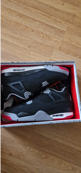 PKGoden Air Jordan 4 Retro Bred (2019),308497-060 review feedback from whatsapp customer 01