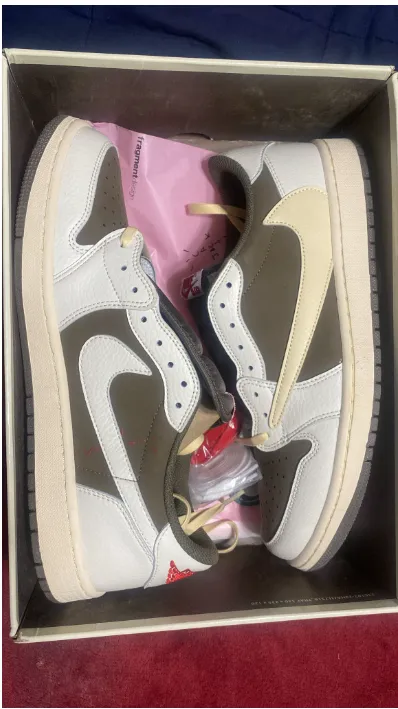Cool Kicks | G5 Air Jordan 1 Low White BrownBarb Travis Scott,DM7866-162 review Lance Davis