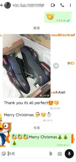 Cool Kicks | PKGoden Air Max 95 SP Corteiz Pink Beam, FB2709-001 review whatsapp customer 02