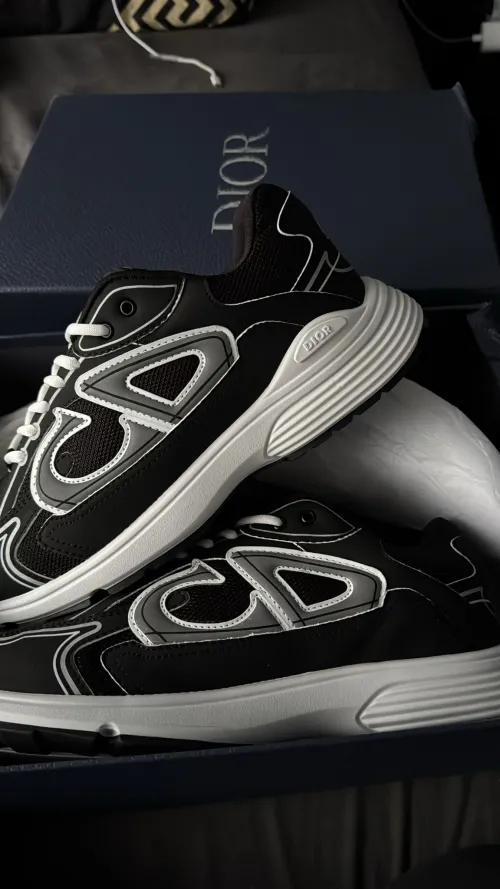 PKGoden Dior B30 Light Grey Sneakers Black Coffee Color 3SN279ZND-H969 review 