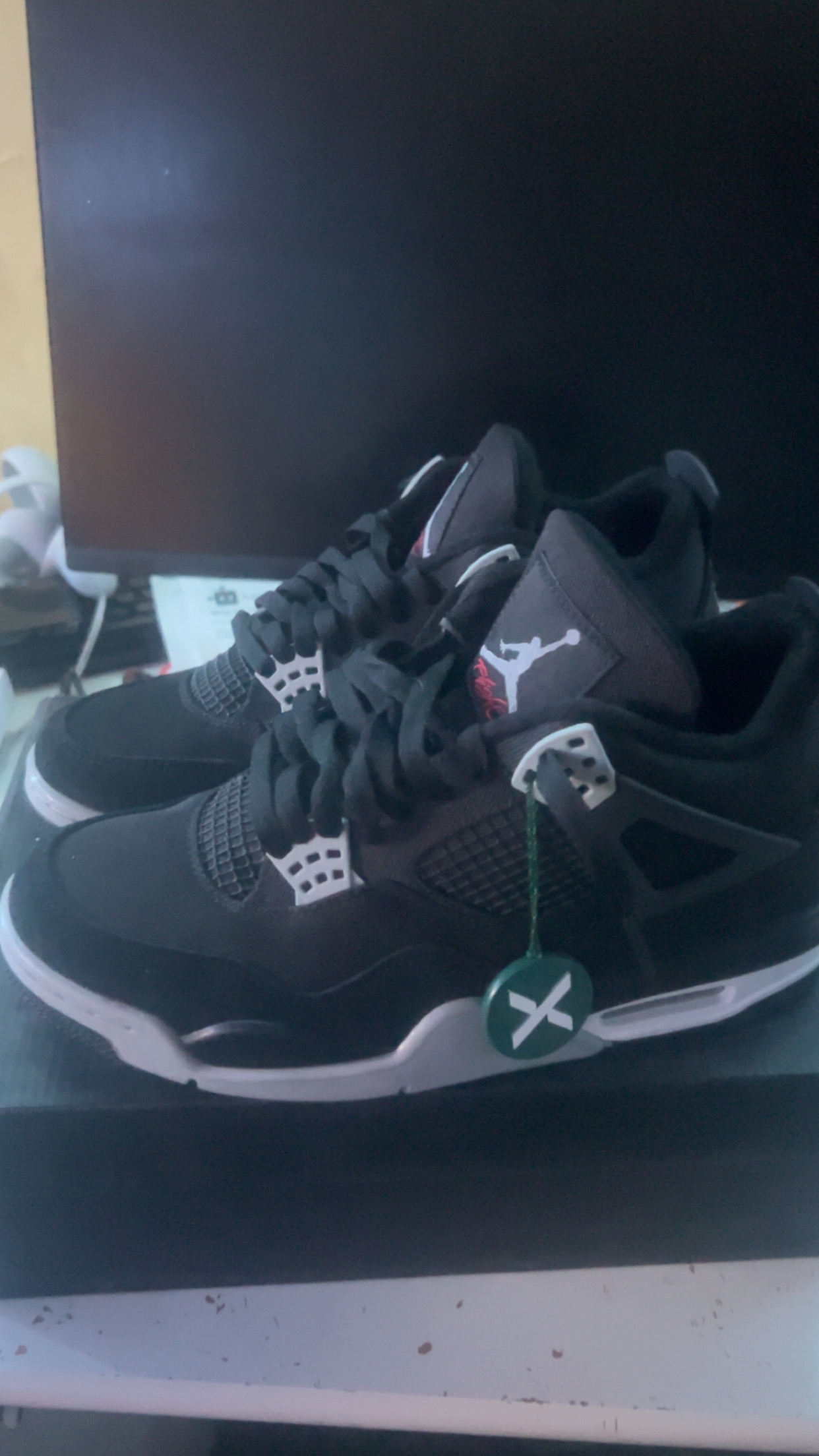 (50% off for a limited time promotion)Air Jordan 4 Retro Black Canvas,DH7138-006 review 0