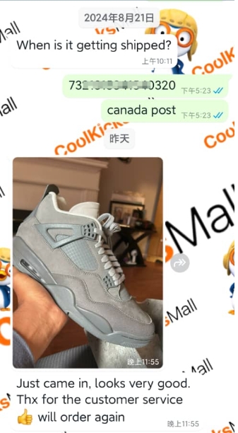 PKGoden Air Jordan 4 Paris Olympics FQ7928-001 review WhatsApp customer 00