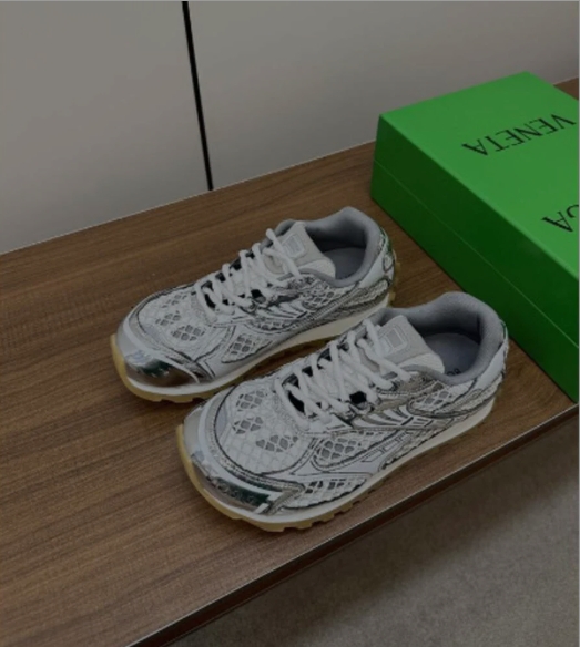 PKGoden Bottega Veneta Orbit low cut casual running shoes Silver review LdotNelson