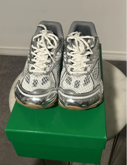 PKGoden Bottega Veneta Orbit low cut casual running shoes Silver review brandon valdez