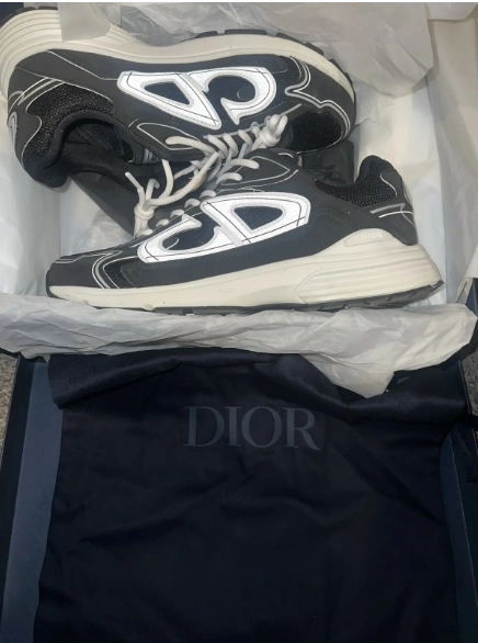 PKGoden Dior B30 Light Grey Sneakers Black Coffee Color 3SN279ZND-H969 review 