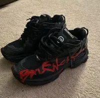 PKGoden Balenciaga Runner Black And Red Characters 677402 W3RB1 0102  review 0
