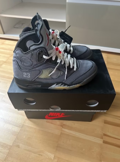 Coolkicks PKGoden Air Jordan 5 Retro Off-White Black,CT8480-001 review 0