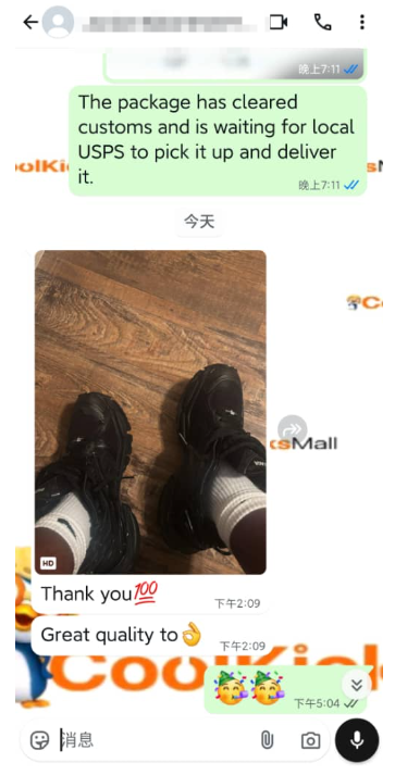 PKGoden Balenciaga Runner Black 656065W3RA11000  review feedback from whatsapp customer 00