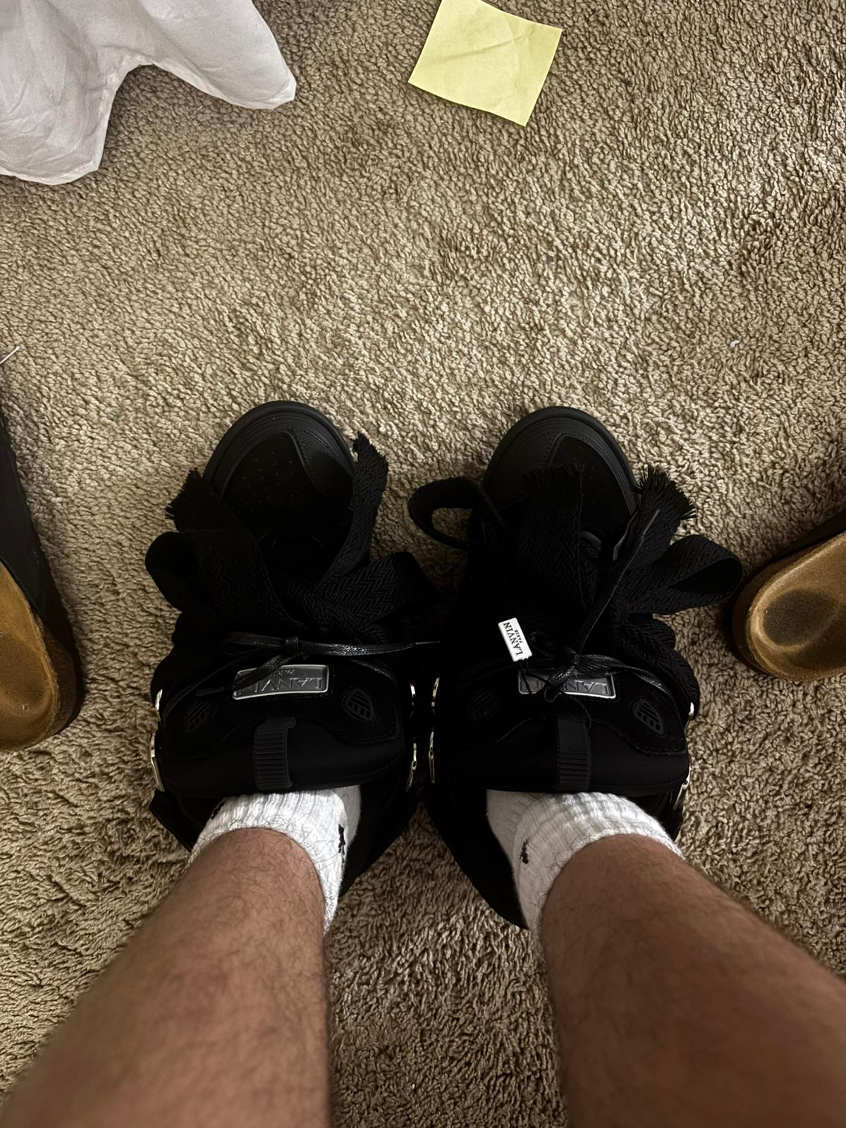 PKGoden Lanvin Leather Curb Triple Black review feedback from whatsapp 00