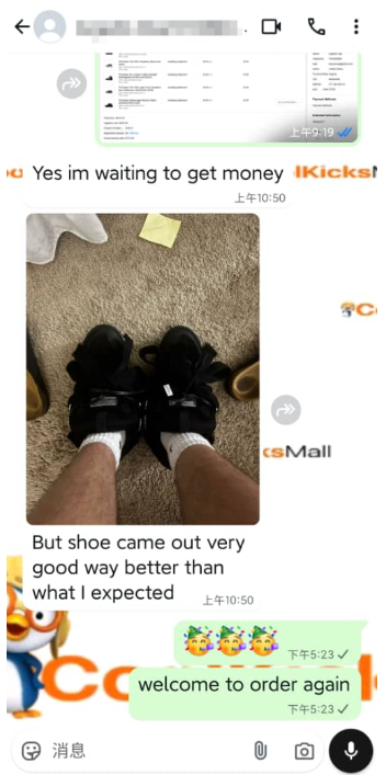 PKGoden Lanvin Leather Curb Triple Black review feedback from whatsapp 01