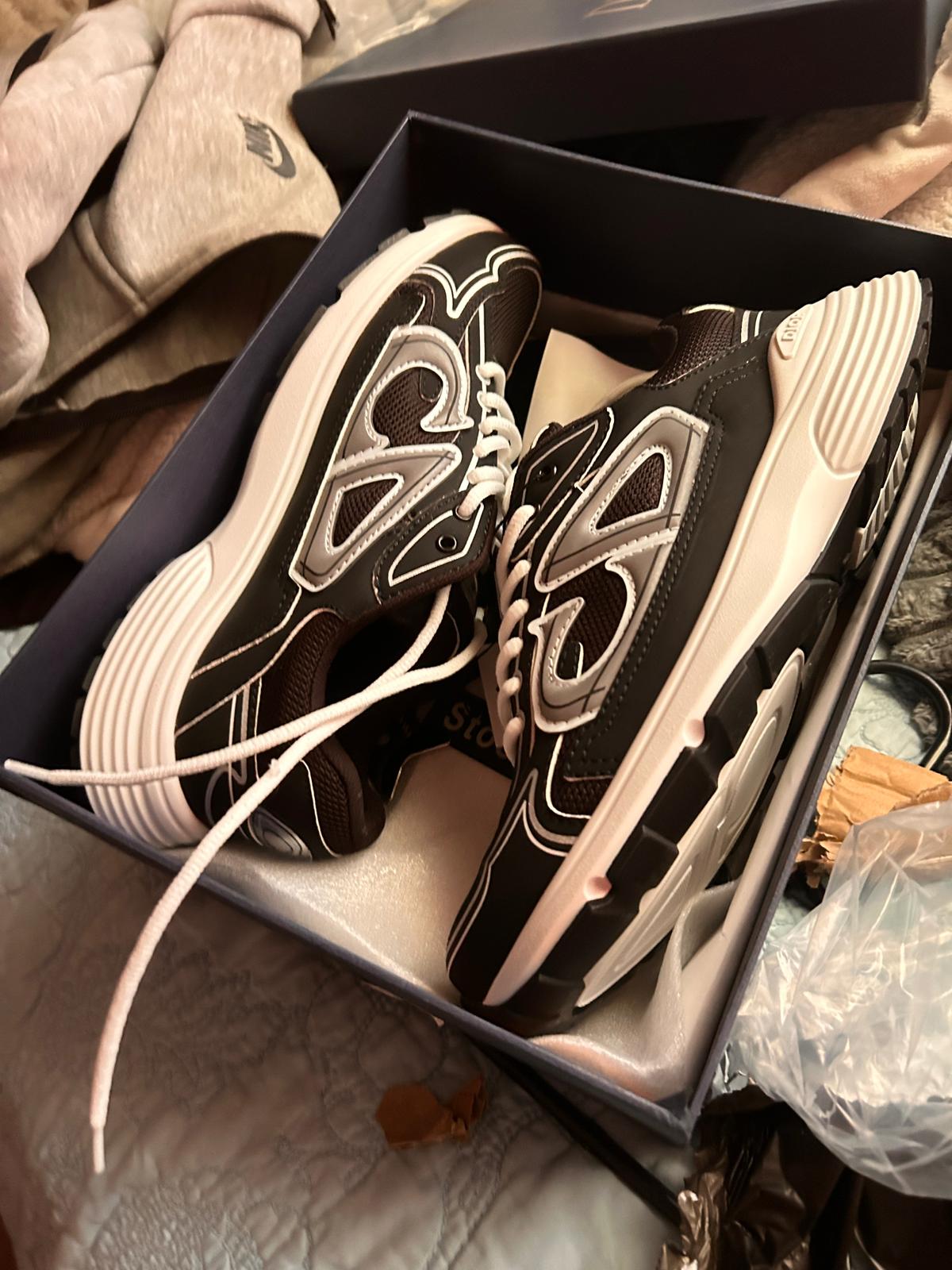 PKGoden Dior B30 Light Grey Sneakers Black Coffee Color 3SN279ZND-H969 review Avery Ferrebee