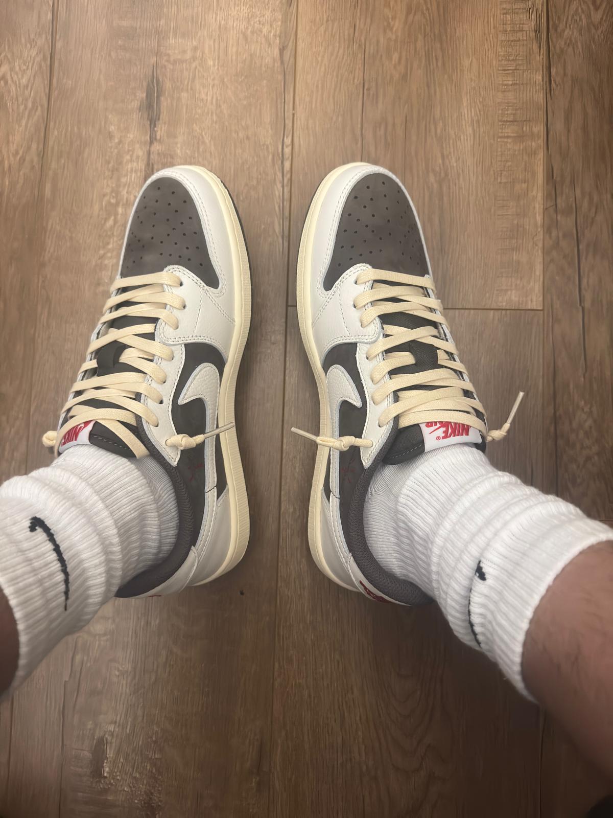 PKGoden Air Jordan 1 Low Travis Scott Reverse Mocha,DM7866-162 review feedback from whatsapp customer 01
