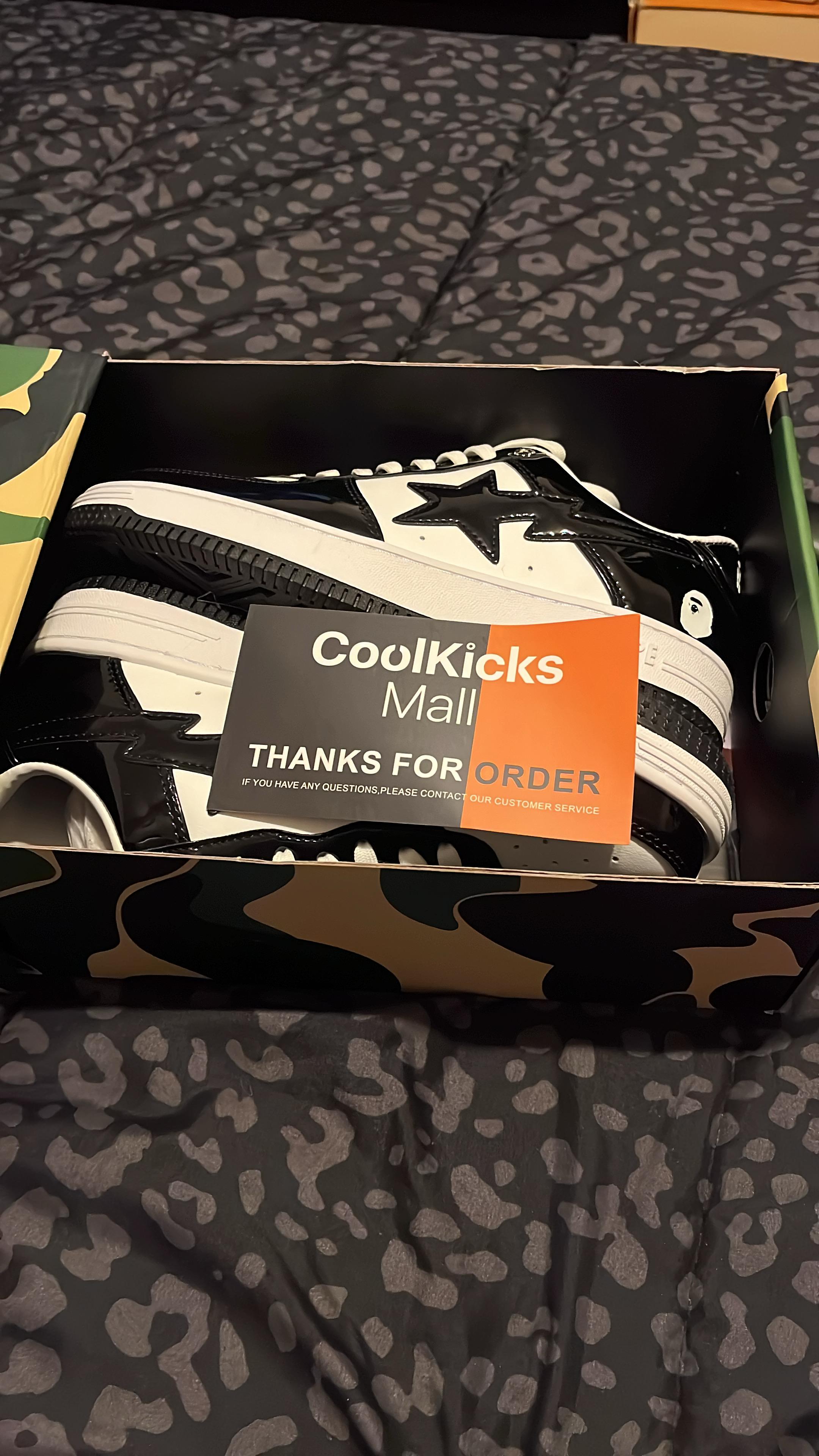 G5 A Bathing Ape Bape Sta Low Black White, 1H70-191-001 review Jalexus Byrd