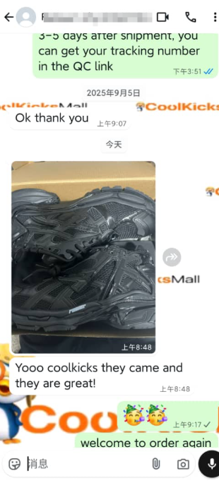 PKGoden Balenciaga Runner Black 656065W3RA11000  review feedback from whatsapp customer 00