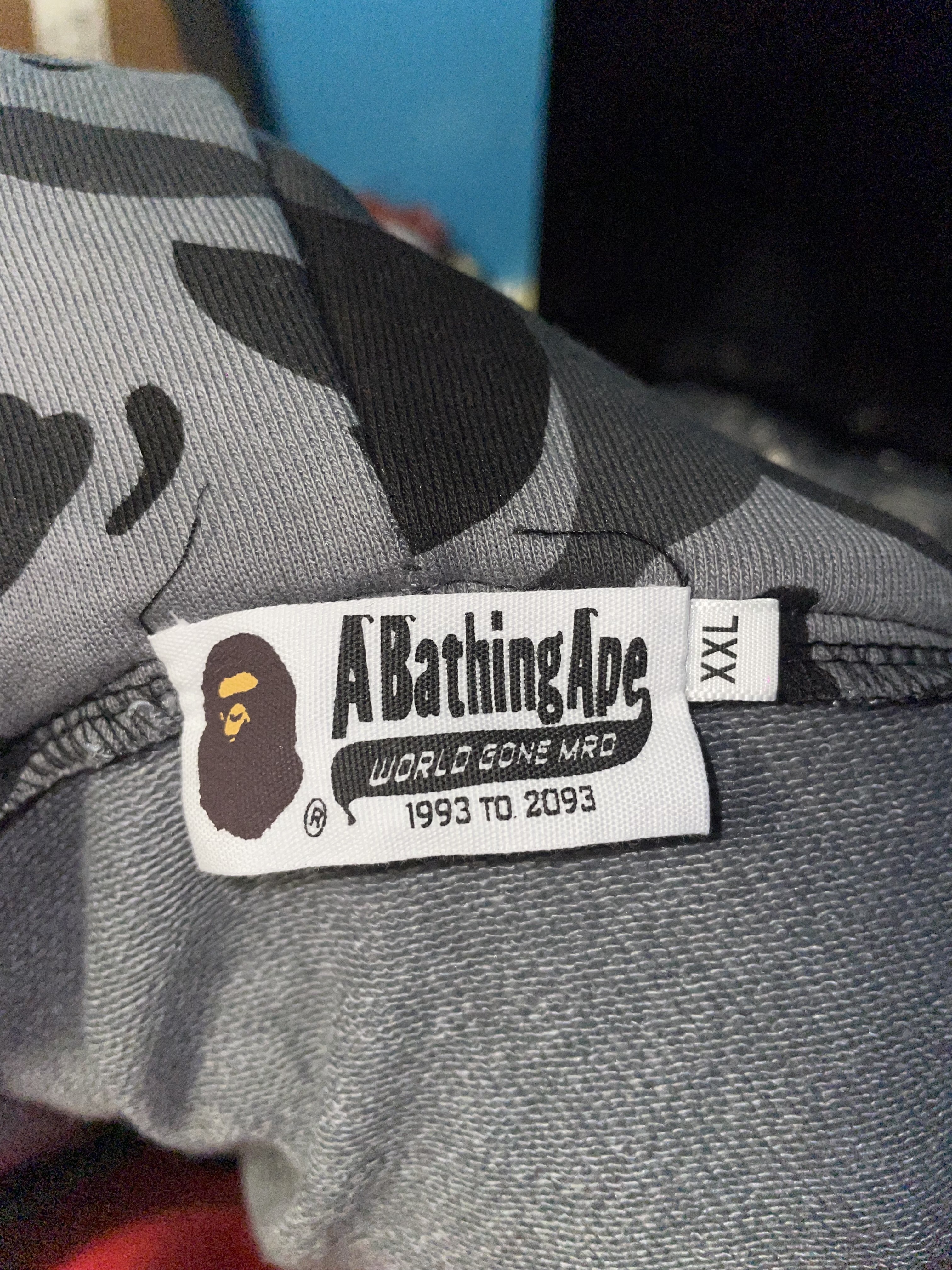 BAPE Grid Camo Shark Full Zip Hoodie Black review daviddd 01