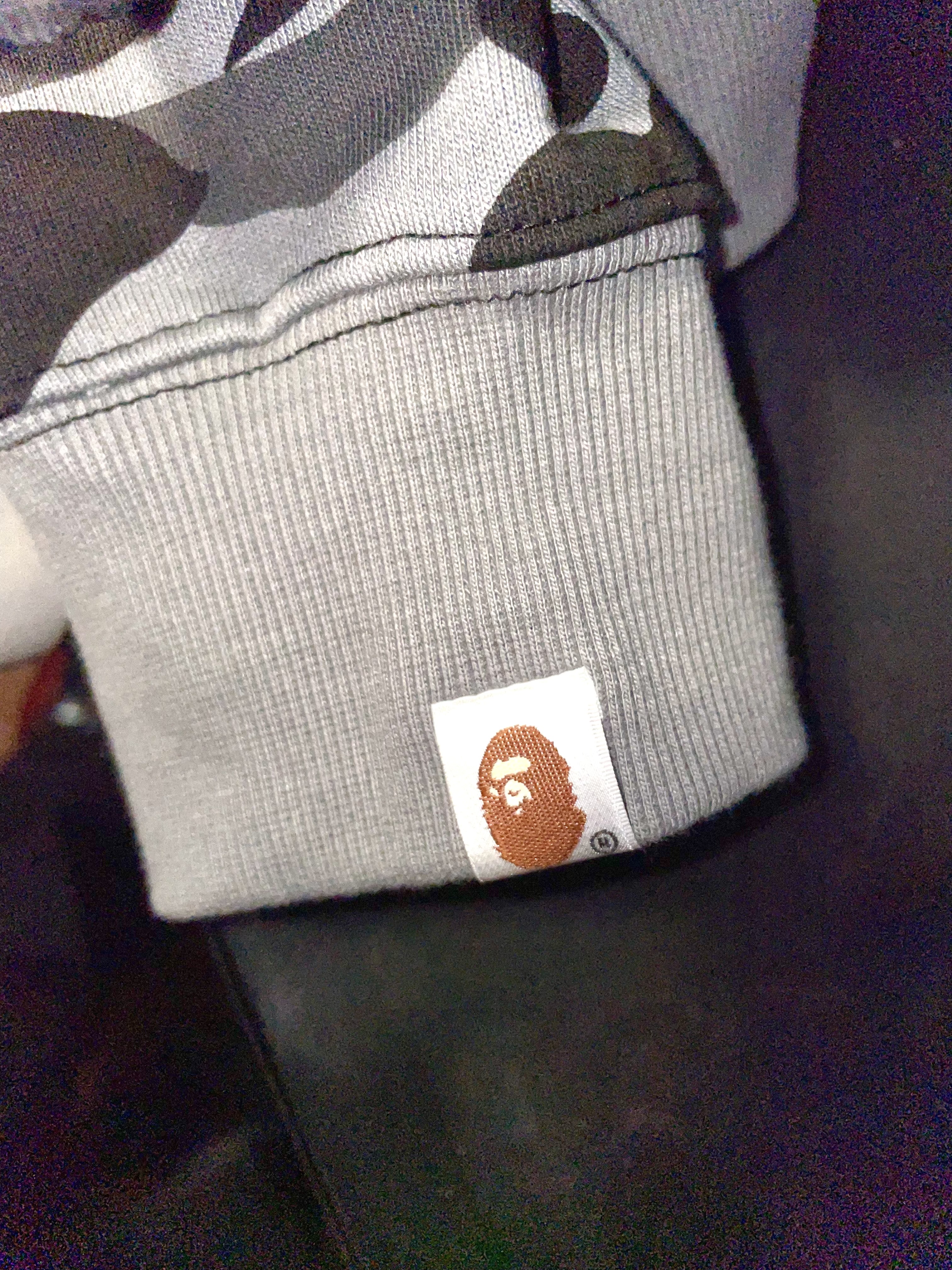 BAPE Grid Camo Shark Full Zip Hoodie Black review daviddd 04