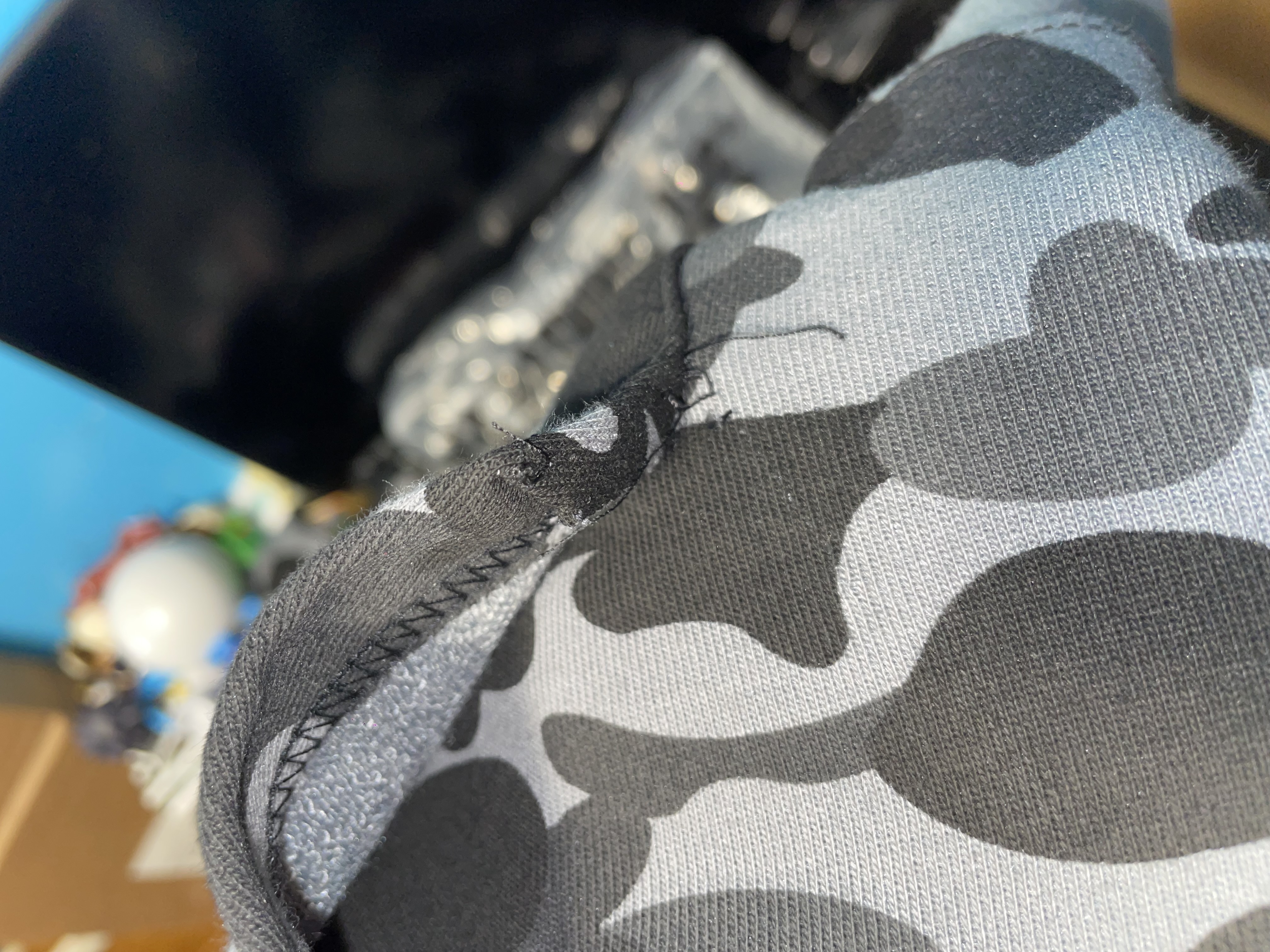 BAPE Grid Camo Shark Full Zip Hoodie Black review daviddd 05
