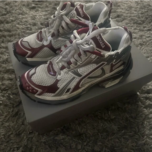 PKGoden Balenciaga Runner White Wine Red review 0