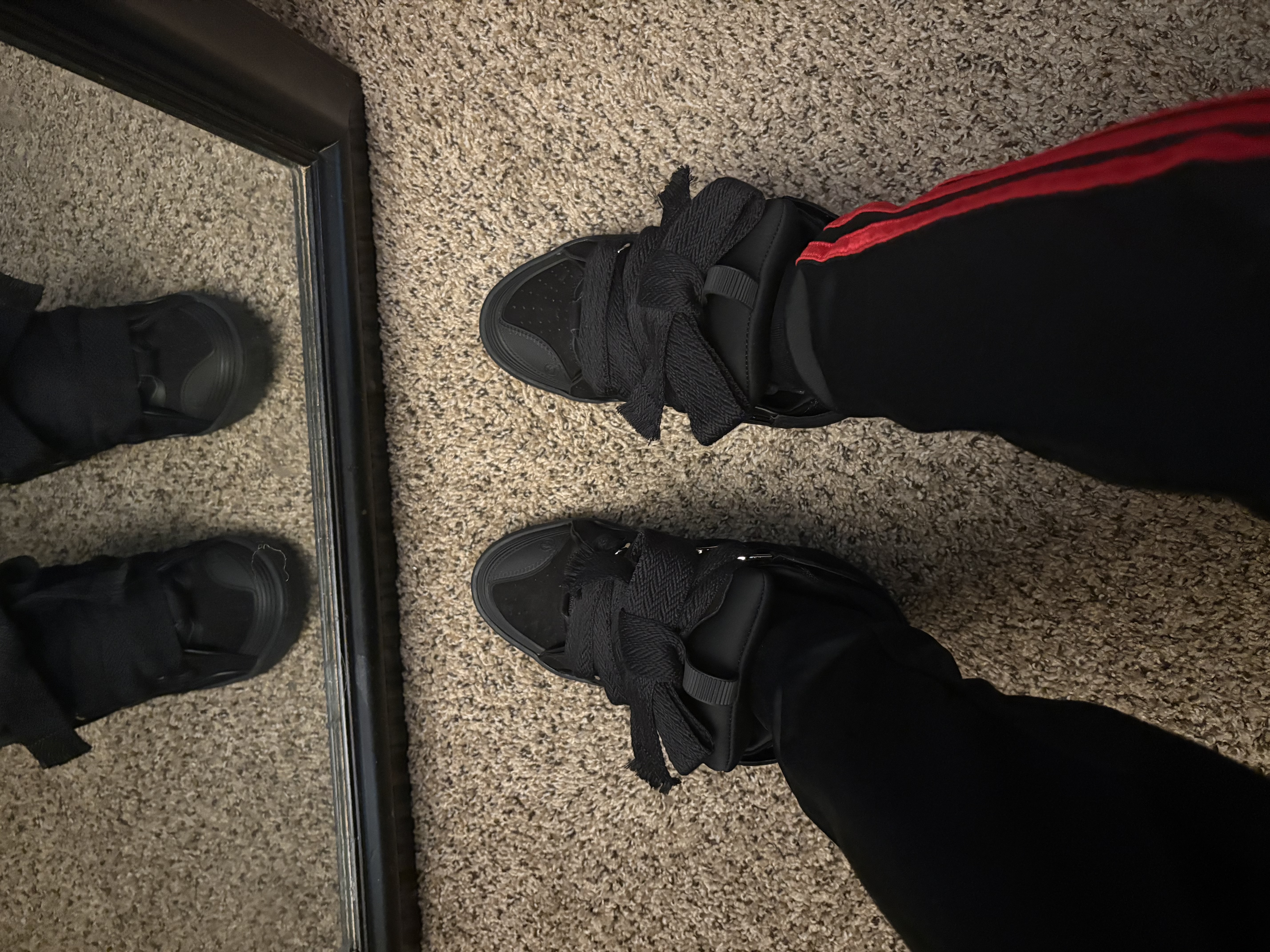 Flash sale | PKGoden Lanvin Leather Curb Triple Black review Ky 01