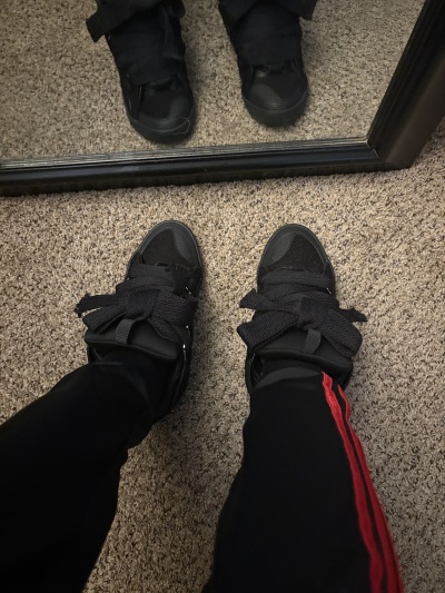 Flash sale | PKGoden Lanvin Leather Curb Triple Black review Ky 01