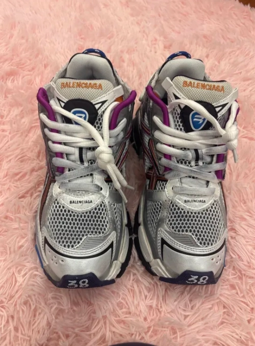PKGoden Balenciaga 7th Runner Silver Purple 677403W3RB68123 review 