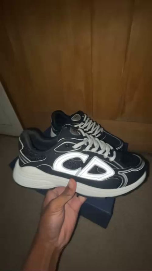 PKGoden Dior B30 Light Grey Sneakers Black Coffee Color 3SN279ZND-H969 review 