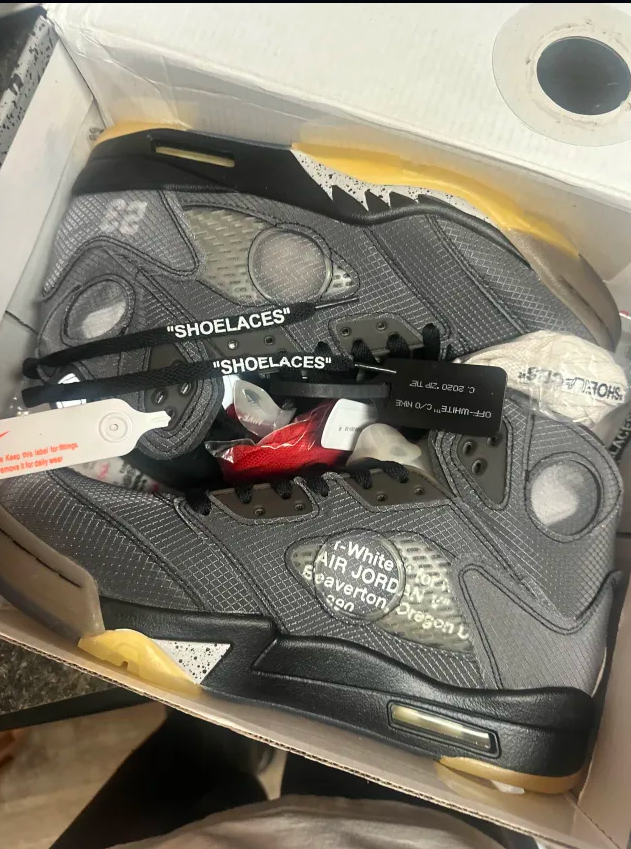 Coolkicks PKGoden Air Jordan 5 Retro Off-White Black,CT8480-001 review 0