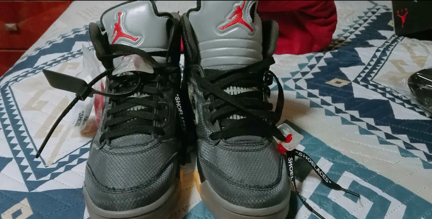 Coolkicks PKGoden Air Jordan 5 Retro Off-White Black,CT8480-001 review 0