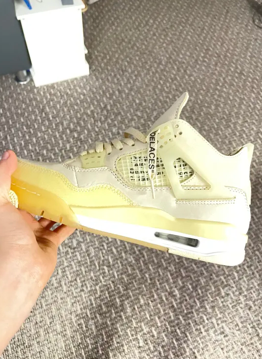 PKGoden Air Jordan 4 Retro Off-White Sail, CV9388-100 review 0