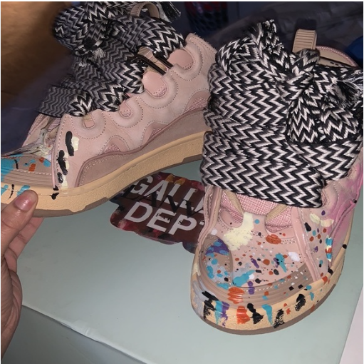 PKGoden Lanvin Leather Curb Gallery Dept. Pale Pink Multi review Jonathan Akylangongo