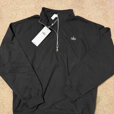 Alo Yoga Accolade 1/4 Zip Pullover Set Black review 0