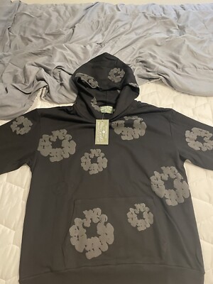 Denim Tears Cotton Wreath Hooded Sweatshirt 'Black Monochrome' review 0