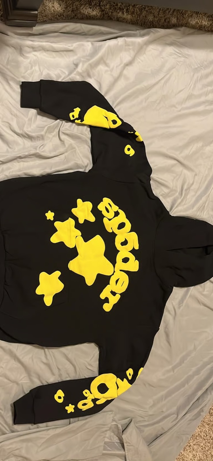 Sp5der Beluga Hoodie Onyx Yellow review 0