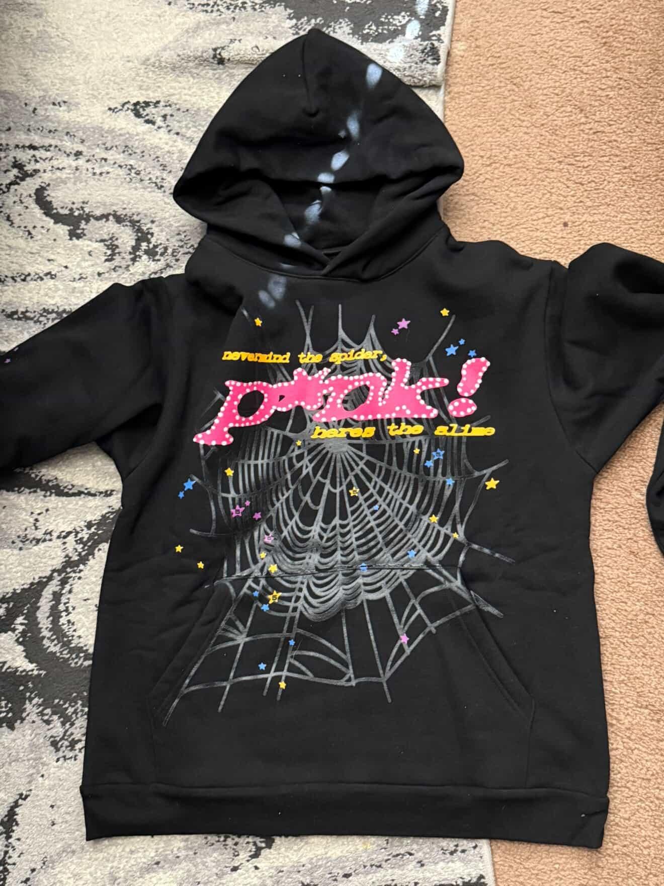 Sp5der Young Thug Black Punk Hoodie review 0