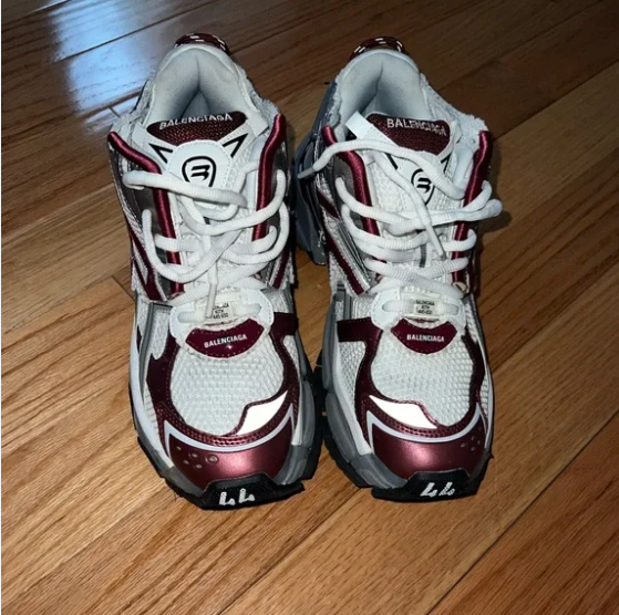 PKGoden Balenciaga Runner White Wine Red review Lavina