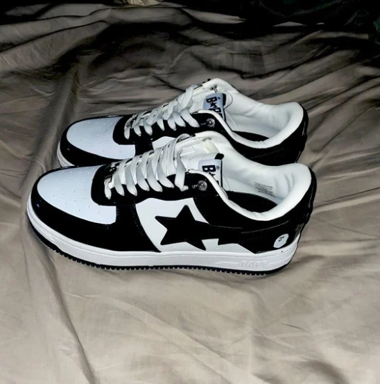 G5 A Bathing Ape Bape Sta Low Black White, 1H70-191-001 review Nikka Mae Cordova
