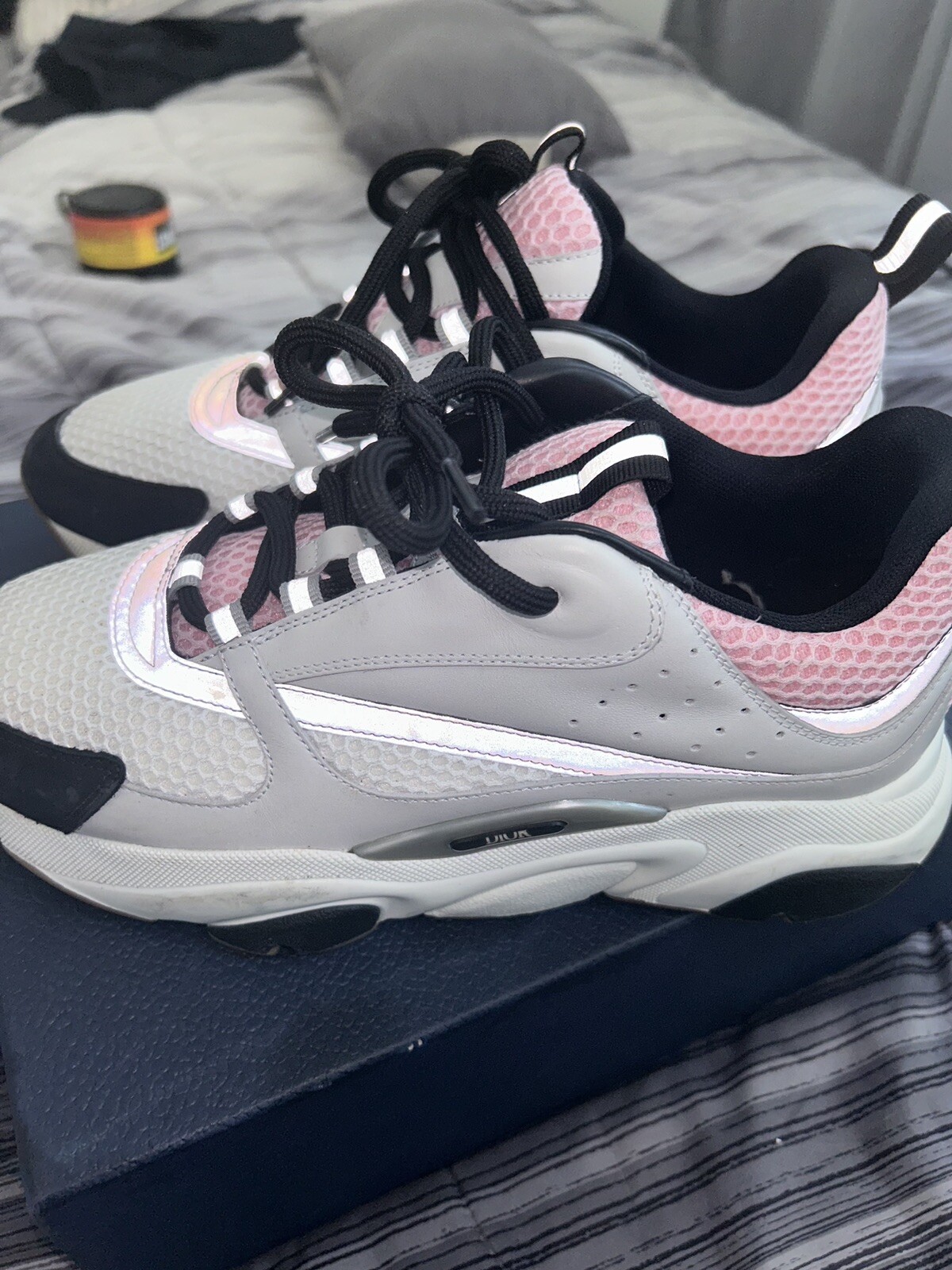 PKGoden Dior B22 Sneakers Cream Pink Gray review 0